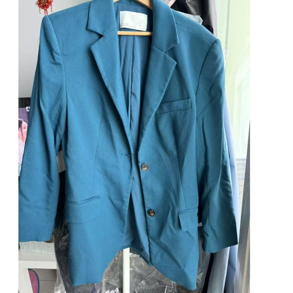 Oak + Fort Blue Blazer/ Suit Jacket